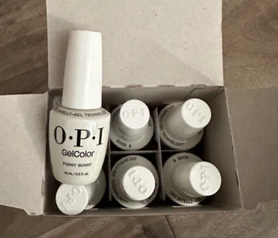OPI Gelcolor GC H22 FUNNY BUNNY Soak Off Gel Nail UV gel 15ml /0.5fl.Oz - 6 Pcs - Image 1 of 2