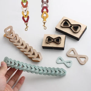Knot Bow Leather Cutting Die Shoulder Bag Strap Cutter Wooden Punch Cut Mold - Picture 1 of 7