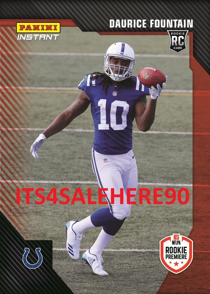 2018 Panini Instant Rookie Premiere NFL RPS First Look DAURICE FOUNTAIN Colts RC - Image 1 of 1