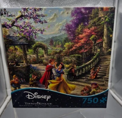 Disney  Snow White Sunlight Ceaco 750 Piece Thomas Kinkade Art Collection New - Image 1 of 4