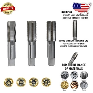 Precision M30 x 2 High Speed Steel Hand Tap Set - 3 Styles for All Projects - Picture 1 of 12