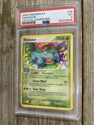 PSA 3 2006 Pokémon Ex Venusaur Crystal Guardians  - Image 1 of 2