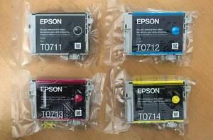Genuine Epson Ink Multipack - T0715 FULL SET CMYK (INC VAT) - Picture 1 of 4