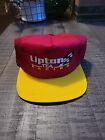 Chapeau à clapet Lipton Tea Racing jaune réglable casquette rouge vintage Nascar fabriqué aux États-Unis