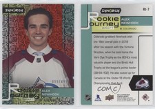 2021-22 Upper Deck Synergy Journey Draft Red /499 Alex Newhook #RJ-7 Rookie RC