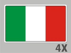 4 Italy Italia stickers flag decal bumper car bike laptop .. emblem vinyl FL031 - Imagen 1 de 1
