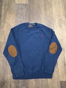 Vintage Blue American Outfitters Men's Size XL Sweater Elbow Pads - Picture 1 of 8
