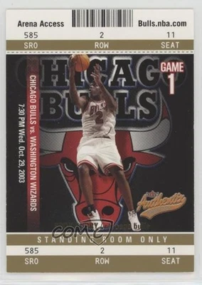 2003-04 Fleer Authentix Standing Room Only /25 Eddy Curry #41 - Image 1 of 2