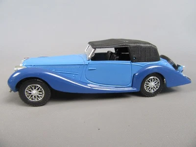 C822 Vintage 1977 Solido 48 Francia Delahaye 135M Figoni Falaschi 1939 Blu 1:43 - Immagine 1 di 4