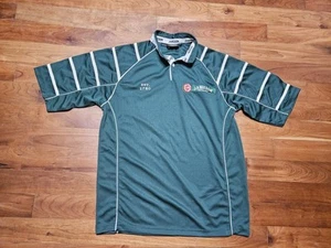 Jameson Irish Whiskey Rugby Jersey Mens Large Embroidered Polo Shirt Green - Picture 1 of 16