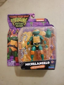 Teenage Mutant Ninja Turtles Mutant Mayhem Michaelangelo Entertainer Figure New - Bild 1 von 15