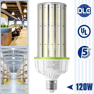 120 Watt LED Corn Light E39 Cob Bulbs Warehouse Garage Lamp Replace 500W MH/HPS - Picture 1 of 10