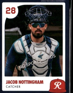 2025 Tacoma Rainiers Jacob Nottingham RC Rookie Seattle Mariners Minor League - Picture 1 of 2
