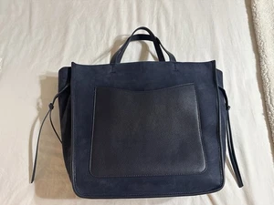 Talbots Double Handle Suede Tote Bag - Picture 1 of 13