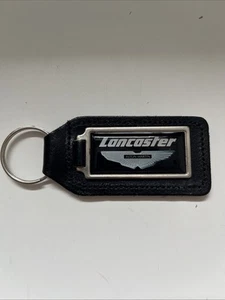 Llavero Aston Martin Lancaster de cuero genuino vintage concesionario, envío rápido - Imagen 1 de 2