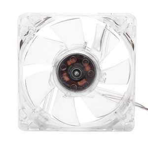 8cm USB Colorful Light Transparent Cooling Fan 5V CPU Cooling Fan For PC Com Fit - Bild 1 von 7