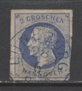 Germany States 1857 HANNOVER 2 Groschen King George V. used, $ 59.00 - Picture 1 of 1