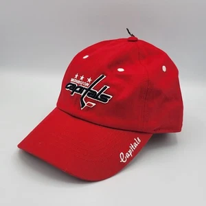 NEW Fan Favorite Washington Capitals Embroidered Hat Cap Adjustable Womens Red - Picture 1 of 10
