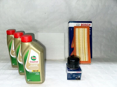 KIT TAGLIANDO SMART FORTWO COUPE CABRIO 451 07> 1.0 BENZINA CASTROL FILTRI BOSCH - Изображение 1 из 4