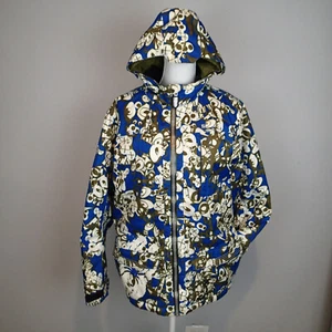 Youth Spyder Ski Snowboard Jacket  Spylon sz 18 kid white blue winter hood - Picture 1 of 12