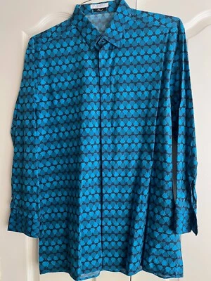 Camisa Versace Collection Trend estampado verde azulado Foto 1 de 4
