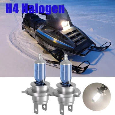 H4 Halogen Headlight Bulb For Polaris INDY Trail,Trail Deluxe,Trail ES 1985-1994 Foto 1 de 4