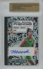 2022 Leaf OptiChrome Proof Phenoms Prismatic White Marquis Cook 1/1 RC Auto