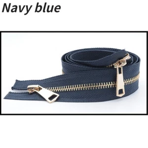 1PC Metal Zipper Copper Teeth Open-End Double-Sided Slider Pull for Sewing 120cm - Picture 1 of 17