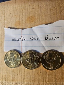3--2008-P President Martin Van Buren $1 / One Dollar Coins - Picture 1 of 2