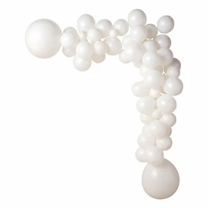 White Latex Balloon 50-Ft. Garland Kit, Party Decor, 153 Pieces - Picture 1 of 2