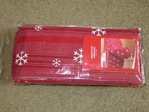 EXCELLENT JCP JCPenney 100% cotton Peppermint Tablecloth - oblong 60" x 102" - Picture 1 of 1