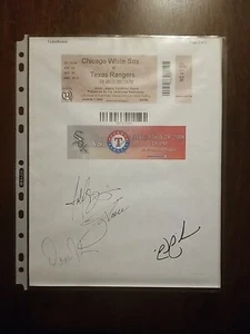 Boleto autógrafo Jim Thome Harold Baines Ozzie Guillén Nick Swisher... - Imagen 1 de 3