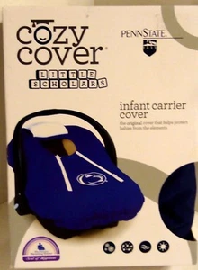Penn State Nittany Lion Blue & White Infant Carrier Cozy Cover Car Seat New - Picture 1 of 6