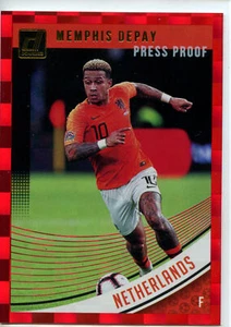2018-19 Donruss RED PRESS PROOF Parallel #154 Memphis Depay - Netherlands Qty - Picture 1 of 2
