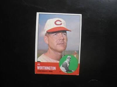 1963 Topps high # 556 Al Worthington Cincinnati Reds Nice Ex to Ex+ - Image 1 of 2