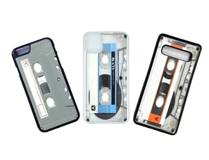 Cassette tape phone case cover fit Samsung A S Retro design silicone side - Picture 1 of 9