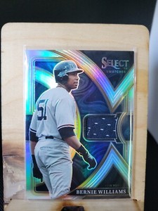 2023 PANINI SELECT BERNIE WILLIAMS SWATCHES USED JERSEY PATCH /99 YANKEES 