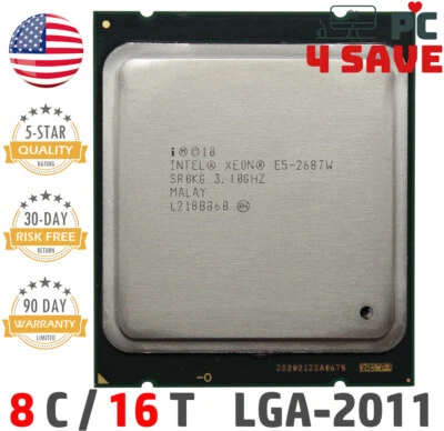 Intel Xeon E5-2687W SR0GX SR0KG 3.10GHz 20M 8-Core LGA 2011 Server CPU 150W - Image 1 of 3
