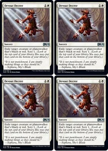 MTG - 4x DEVOUT DECREE - M20/Core Set 2020 (U) - Picture 1 of 1