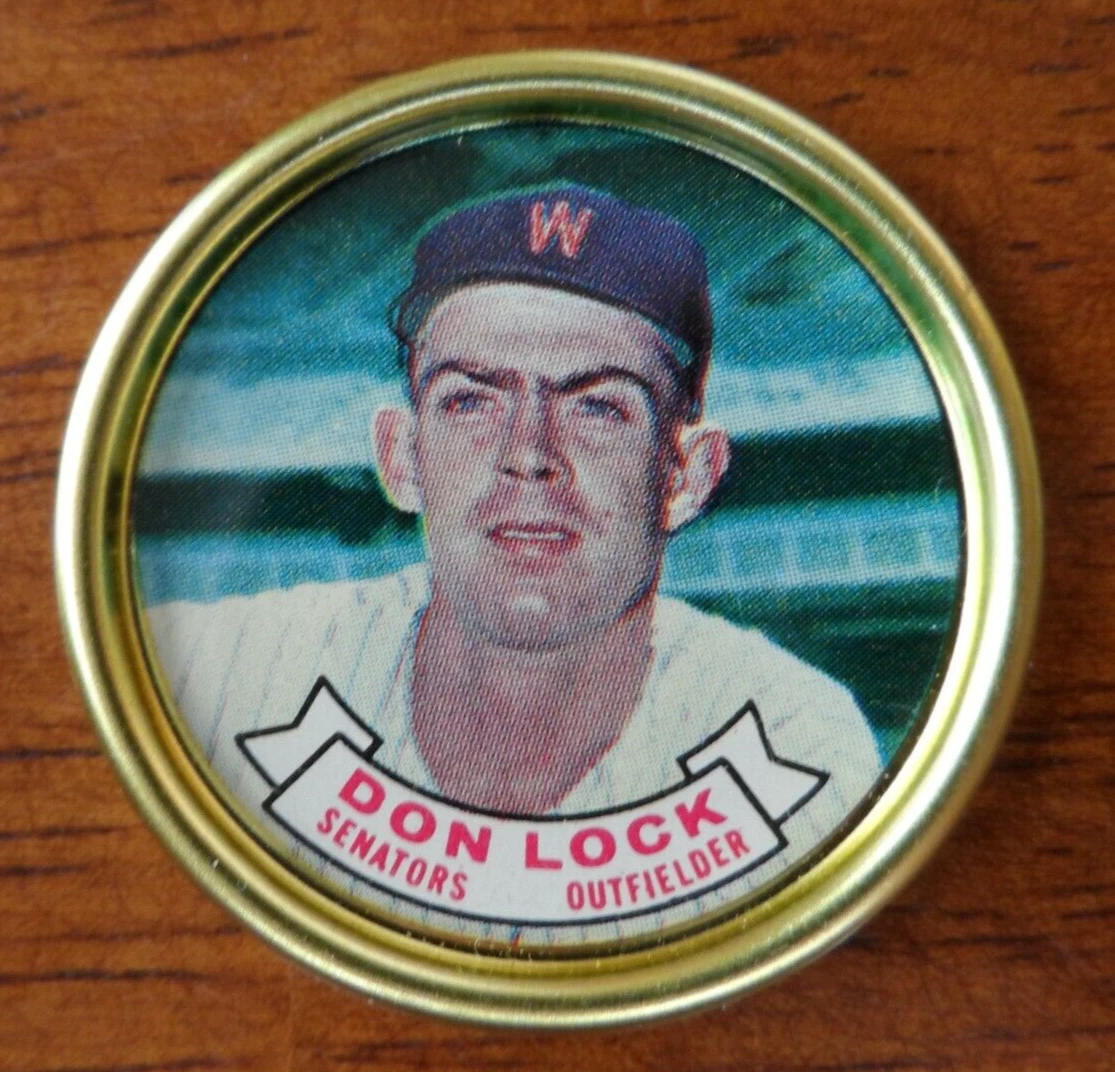 1964 TOPPS BASEBALL COIN #53 DON LOCK WASHINGTON SENATORS SET BREAK U-908