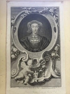 Ritratto di Anna Of Cleues . 1739 Acquaforte - Bild 1 von 9