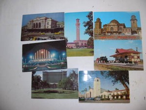 25 Rail Road Station Postcard Lot