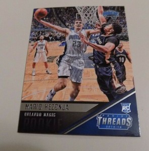2015-16 PANINI THREADS BASKETBALL #186 MARIO HEZONJA ROOKIE CARD - MAGIC