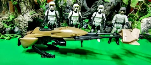 Star Wars Vintage Kenner 1983 ROTJ Lot🔥SPEEDER BIKES-SCOUTS & AT-ST DRIVER🔥 Cover