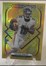 2021 Panini Obsidian Calvin Ridley GOLD Parallel SP 3/10 Atlanta Falcons/Jaguars