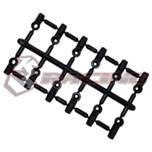 3RACING   3RAC-BE4816/V2 4.8mm Ball End Set - 16mm & 12mm MINI MG FGX-EVO M4 S64 - Image 1 of 1