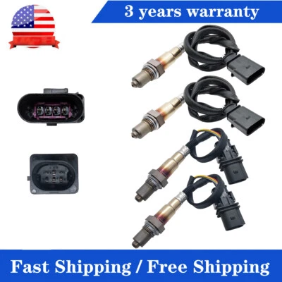 Sensor de oxígeno ascendente+abajo 4 piezas para Porsche Cayenne 2008-2010 Audi Q7 3,6 L Foto 1 de 4