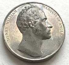 HENRY WILLIAM MARQUIS OF ANGLESEY CHARGE OF THE BRITISH AT WATERLOO 1815 -MEDAL