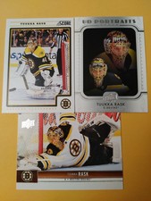 Tuukka Rask Boston Bruins 3 Card Lot UD Portraits 