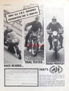 A.J.S. Original 1963 Motor Cycle Advert : 669/27 - Picture 1 of 1